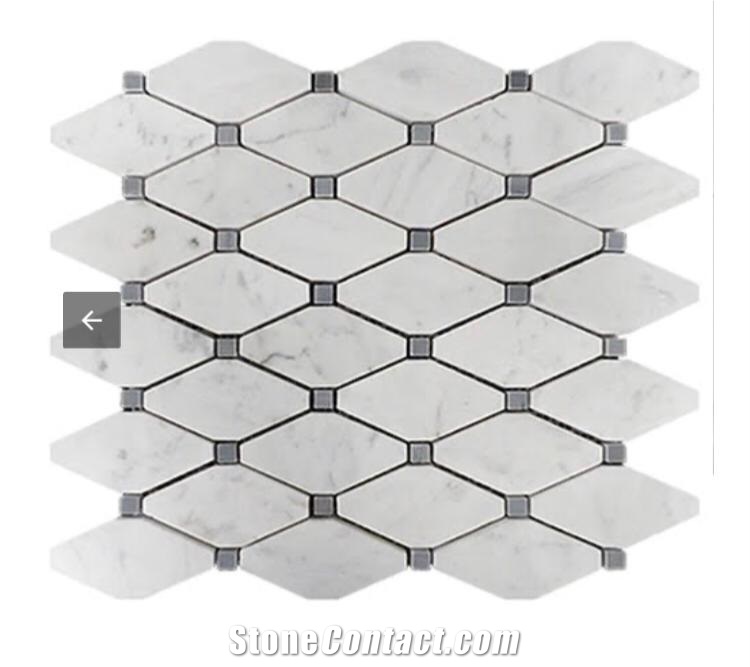 Afyon Honey Marble Mosaic Pattern Gk01m Marble Mosaic Tiles