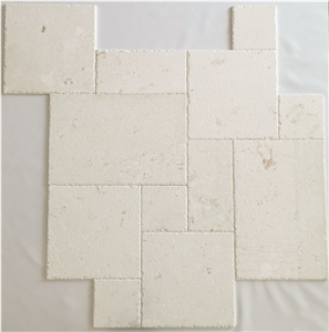 Pearl Beige Shellstone Brushed & Chiseled Pattern