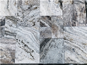 Pima Silver Travertine Tumbled Pattern Pima Silver Travertine Tumbled Pattern