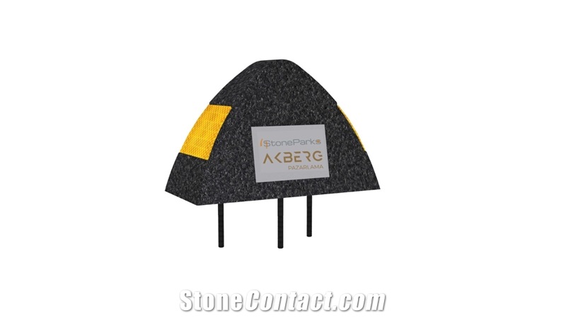 Street Barriers Border Type, Basalt Bollards