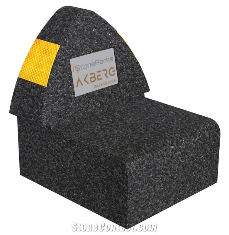 Street Barriers Border Type, Basalt Bollards