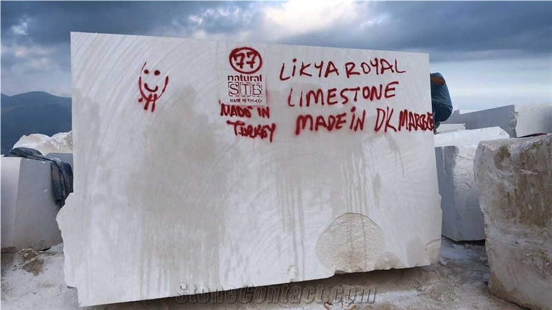 Finike White Limestone Blocks