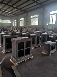 Cemetery Gray Black Granite Columbarium Niche