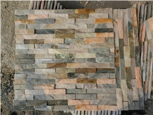 China Multicolor River Rock Slate Stone Veneer