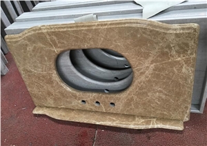 Crystal Emperador Light Brown Marble Bath Tops