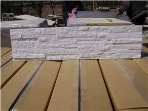 Crystal White Quartzite Culture Stone, Ledge Stone