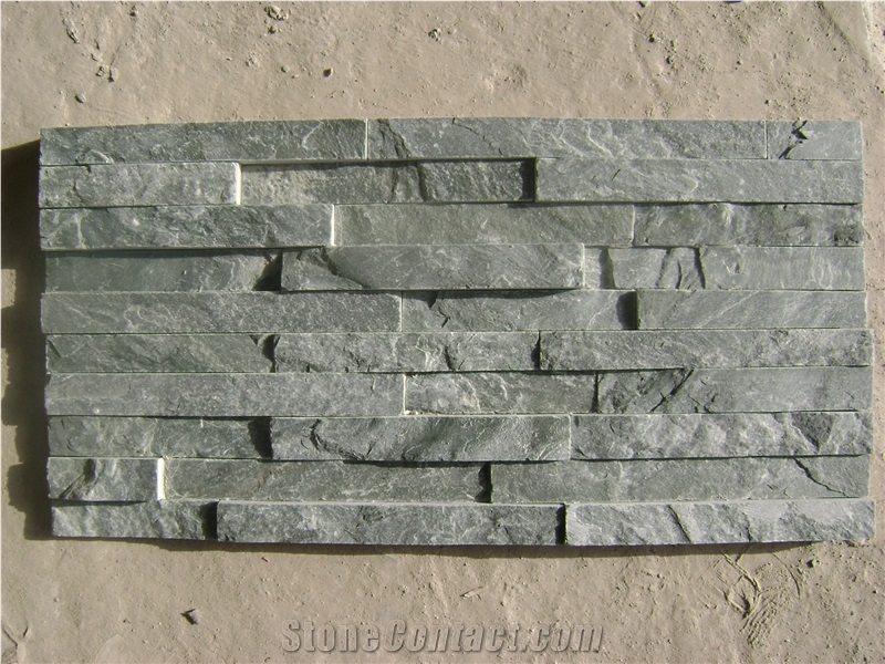 Dark Grey Quartzite Cultured Stone,Stacked Stone