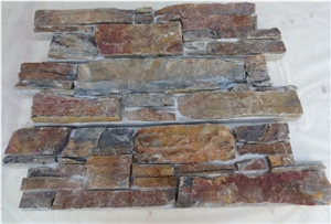 Exterior Multi Rusty Natural Slate Split Cultured