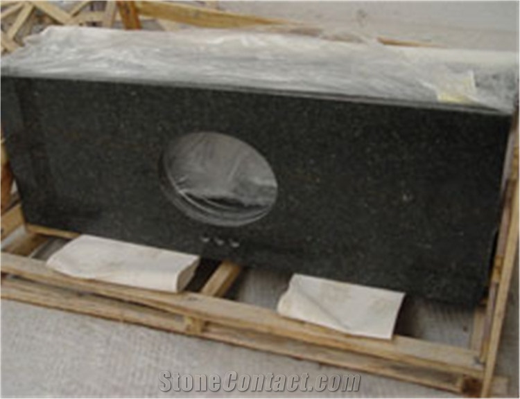Granite Vanity Top,Green Ubatuba Bathroom Worktops