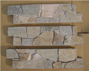 Grey Slate Cemented Stacked Stone,Natural Split