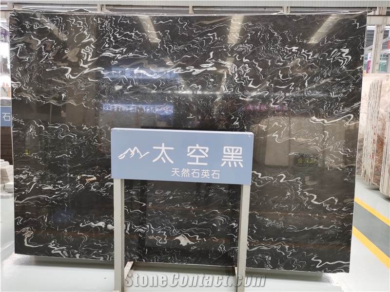 Natural Quartz Stone Tiles Kitchen Slab