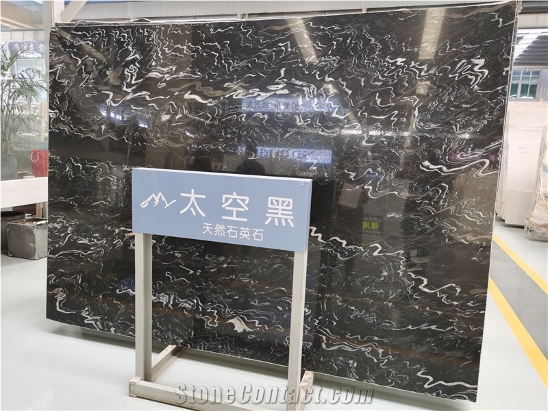 Natural Quartz Stone Tiles Kitchen Slab