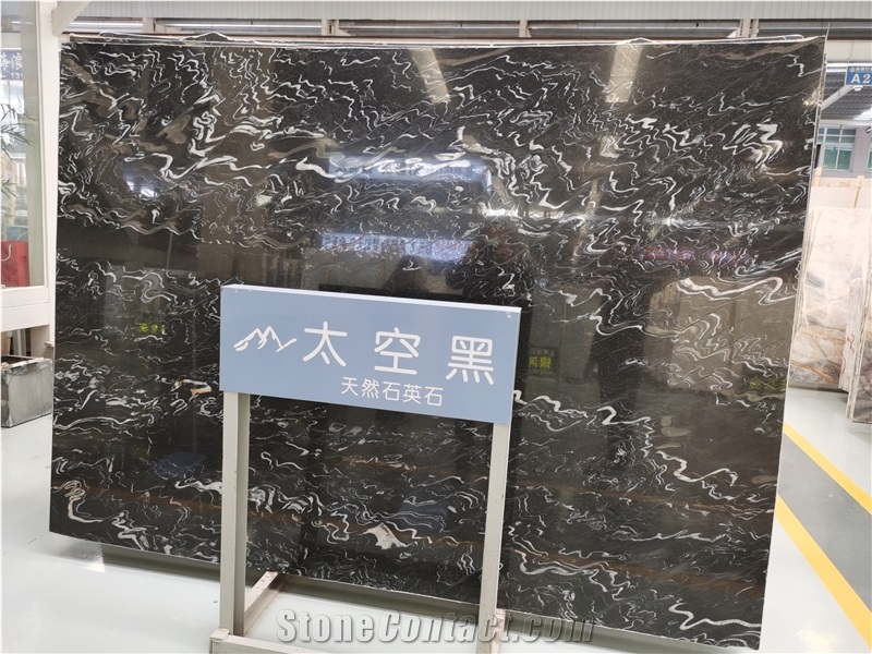 Natural Quartz Stone Tiles Kitchen Slab