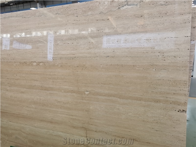 Travertine from Rome Beige Color for Wall Cladding