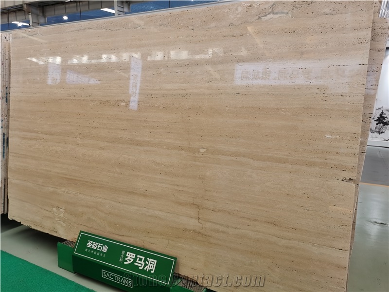 Travertine from Rome Beige Color for Wall Cladding