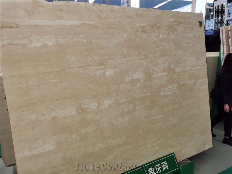 Travertino Montemerano,Ivory Beige Travertine Slab