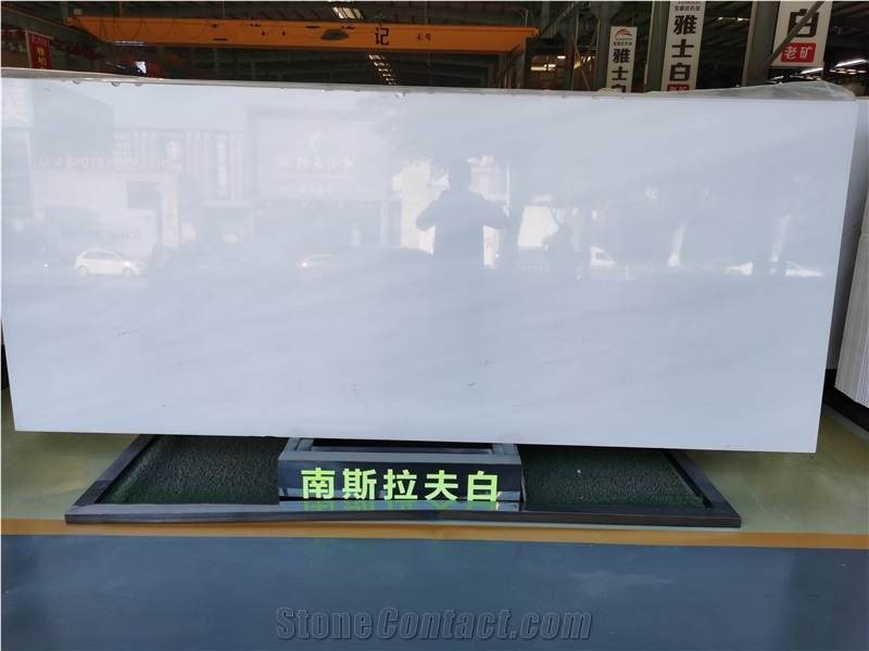 Yugoslavi White,Ivoy Gray Lines Marble Slabs Tiles