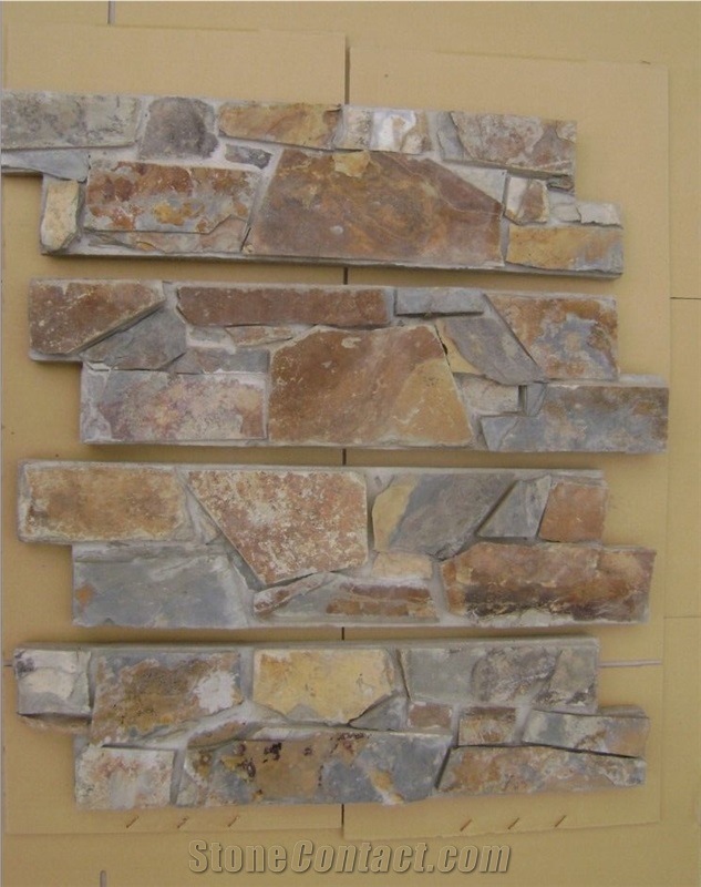 Z Shape China Rustic Slate Cultured Stone Veneer