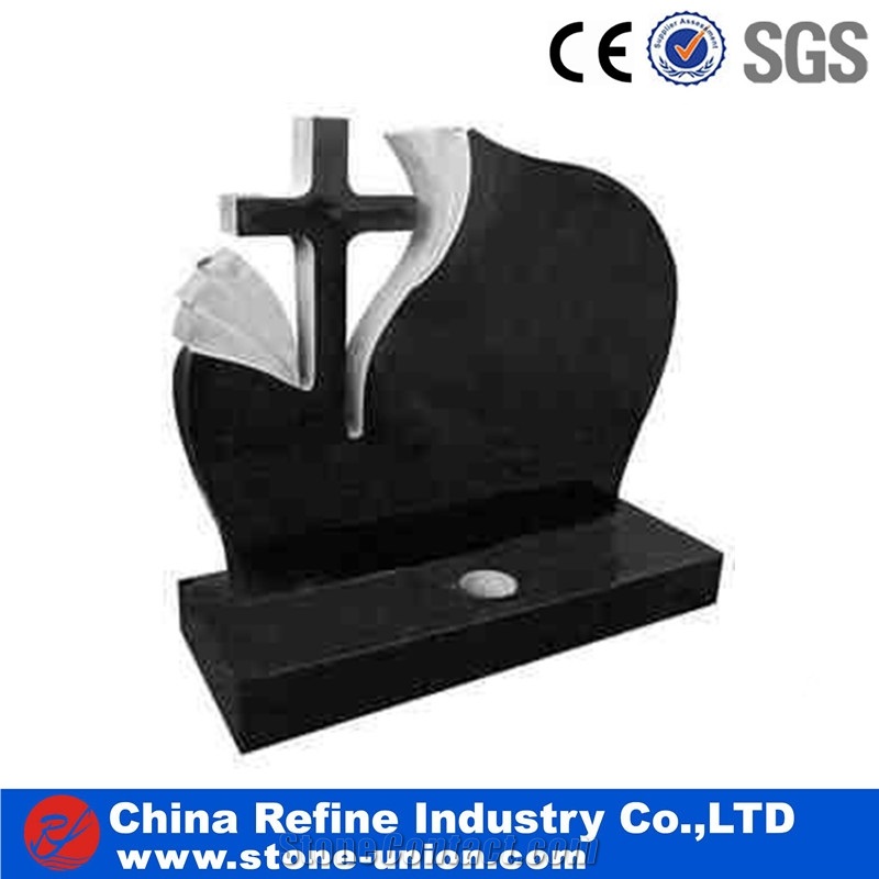 Absolute Black Headstone,Gravestone Customized
