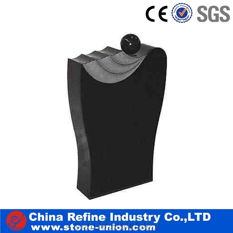 Absolute Black Headstone,Gravestone Customized