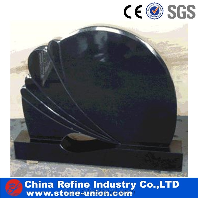 Absolute Black Headstone,Gravestone Customized
