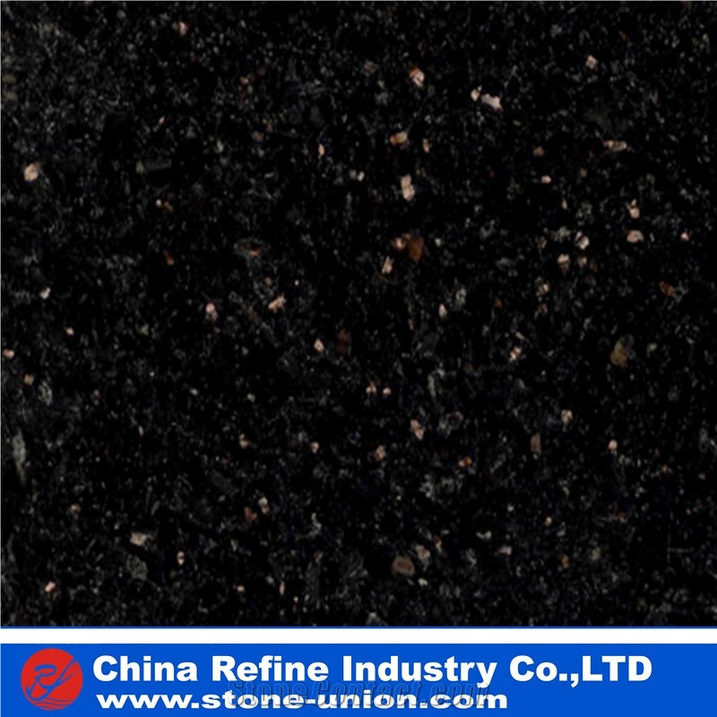 Black Galaxy Tiles, Polished Black Galaxy Slabs
