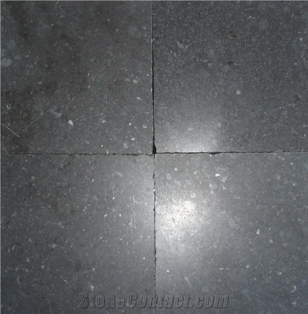 Black Pearl (Flamed+Brushed) Black Granite
