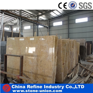 Chinese Guang Yellow Marble Flooring Pattern