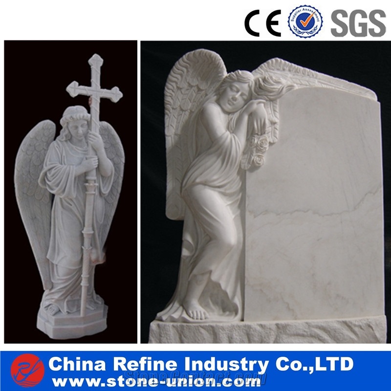 Cute Chirldren Angel Marble Handcraft Statue