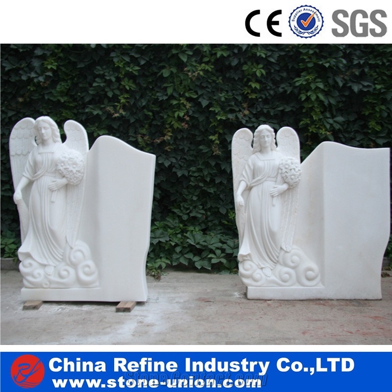 Cute Chirldren Angel Marble Handcraft Statue