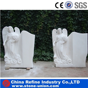 Cute Chirldren Angel Marble Handcraft Statue