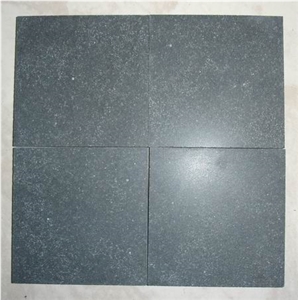 G649 Longhai Black Honed,Hainan Lava Stone Tiles