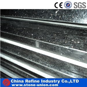 Indian Black Galaxy Granite Slabs & Tiles