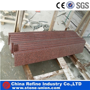 Indian Red Granite Polished Stairs,Threshold,Riser