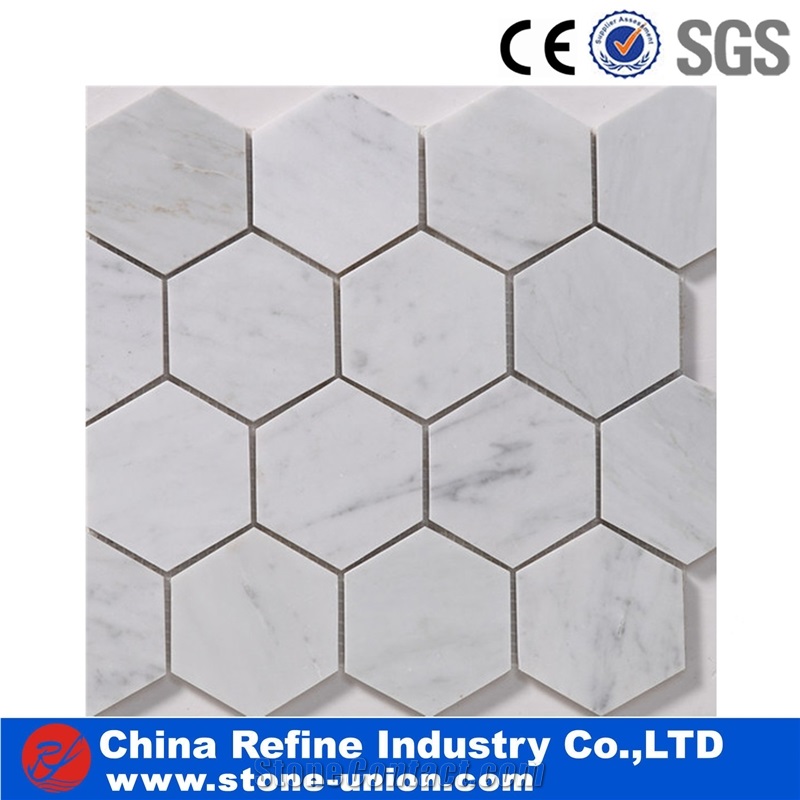 Italian Bianco Carrara Marble New Design Mosaic