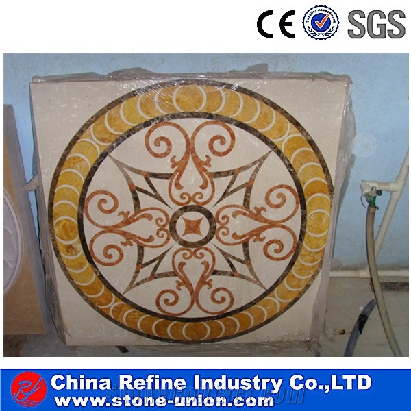 Marble Inlay Medallion,Marble Waterjet Medallion