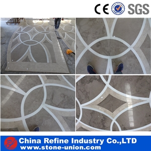 Marble Water Jet Medallions Inlay Tiles Factory