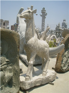 Natural Granite Stone Park Animal Sculptures