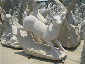 Natural Granite Stone Park Animal Sculptures