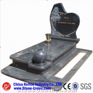 Padang Dark Granite Monument,Tombstone,Headstone