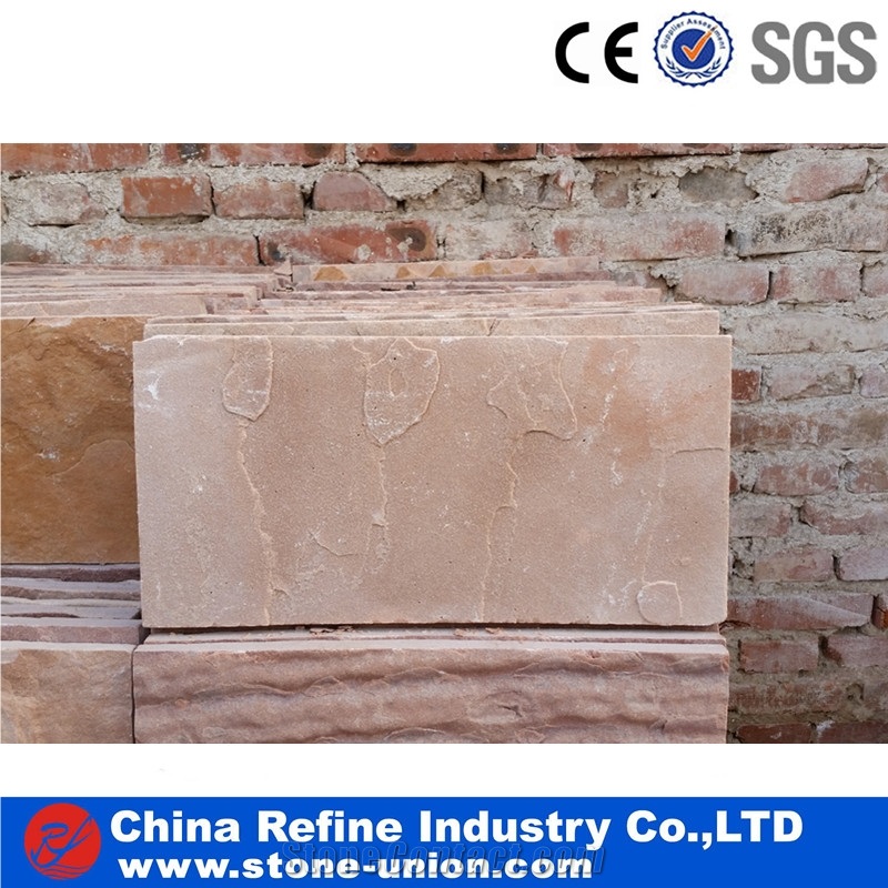 Pink Sandstone Honed Flooring Tiles,Sandstone Wall Tiles