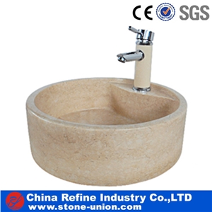 Polished Bathroom Round Wash Basins.Vessel Sinks