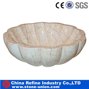 Polished Bathroom Round Wash Basins.Vessel Sinks