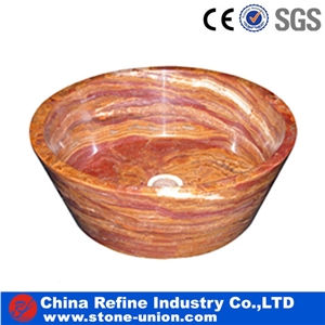 Polished Bathroom Round Wash Basins.Vessel Sinks