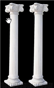 Stone House Column White Natural Marble Column
