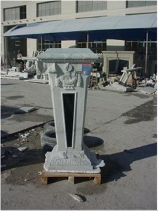 White Marble Garden Pillars / Roman Columns