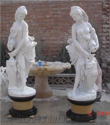 White Marble Human Sculpture, Statues,Head Statues