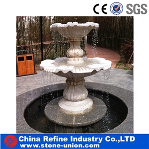 Yellow Sandstone Decorative Carving Fountain