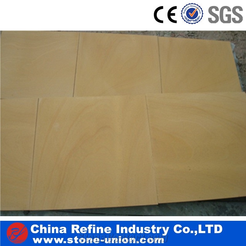 Yellow Sandstone Exterior Steps and Stairs Treads