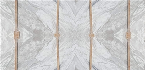 Volakas White Marble Slabs Bookmatch